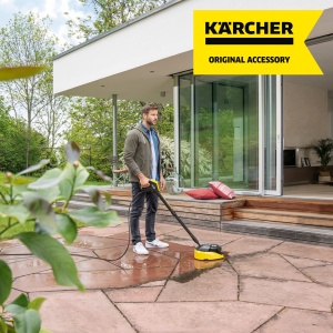 Karcher Surface Cleaner T-Racer T 7 Plus (protectie impotriva stropirii apei, pentru suprafete mari, doua duze plate de pulverizare, maner pentru lucru vertical, duza electrica, duza de spalare) - Img 2