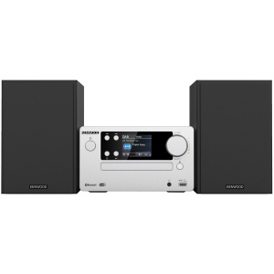 KENWOOD M-725DAB-S - Sistem Micro HiFi cu DAB+, CD, USB, Bluetooth si TFT-Display, Aluminiu mat - Img 1