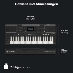 Keyboard Yamaha PSR-E583 61 taste, 890 voci, negru - Img 2