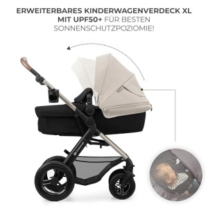 Kinderkraft MOOV2 AIR Carucior 3 in 1 Gri Rotile Gonflabile - Img 14
