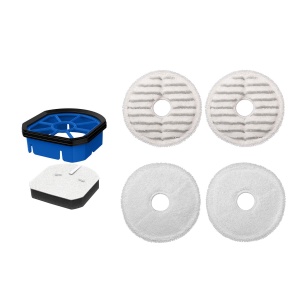Kit de accesorii BISSELL pentru SpinWave Aspirator Mopuri lavabili si reutilizabili cu filtru Include tampoane si filtre grosiere si moi Piese de schi - Img 1
