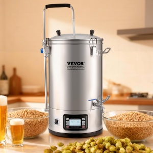 Kit de fabricare bere VEVOR N30, capacitate 30 L, putere 100-2500 W, din otel inoxidabil - Img 8