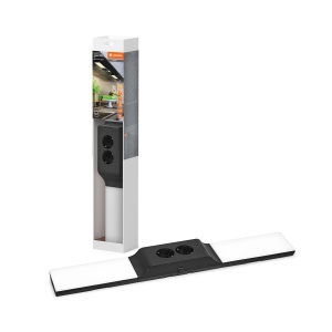 Kit de iluminare sub dulap LEDVANCE cu 2 priza si 2 porturi USB-C, 10 W, negru - Img 1