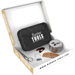 Kit de ingrijire a barbii - Set complet cu pieptene, pensula si accesorii - Img 5