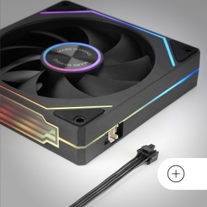 Kit de ventilatoare cu iluminare ARGB Mars Gaming MF-LINKFINITYKIT2, 3 x 120mm, Negru - Img 6