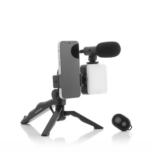 Kit de Vlogging InnovaGoods cu Lumina LED, Microfon si Telecomanda, 6 Piese - Img 2