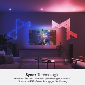 Kit Nanoleaf 4D Screen Mirror cu LED-uri RGBW pentru TV pana la 85 inch - Img 9