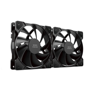 Kit racire cu 2 ventilatoare Mars Gaming MF-PWMX2, 120mm, silentios, negru