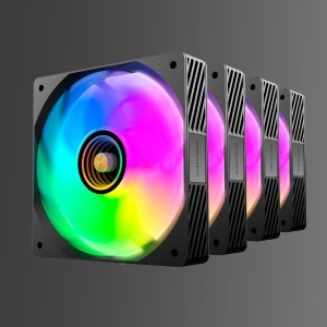 Kit ventilatoare Mars Gaming MF-SI4KIT, 4x 120mm, ARGB, negru - Img 6