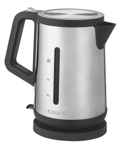 Krups BW442D Linie de control pentru ceainic premium | Deschidere automata a capacului | 1,7 L | 2.400 W | Otel inoxidabil / Negru - Img 1