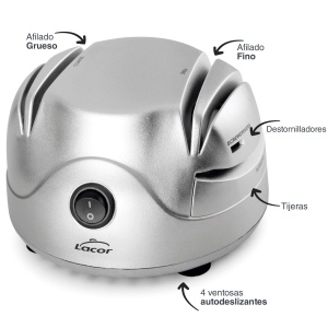 Lacor 69141 Ascutitor Electric pentru Cutite si Foarfeci 60W Compact Argintiu - Img 2