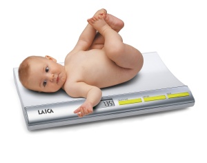 LAICA Cantar electronic pentru bebelusi, cu blocare a greutatii, capacitate 20 g - 20 kg, argintiu - Img 2