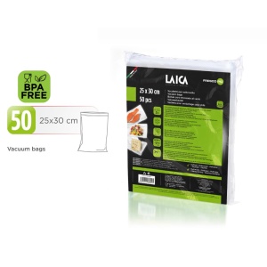 Laica VT3510 Confezione da 50 Sacchetti Sottovuoto per Alimenti formato 25 x 30 cm Sac de vid, plastic, Nan - Img 5