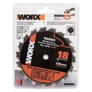 Lama multifunctionala Worx WA8304, 120 mm, pentru lemn si metal, argintiu - Img 2