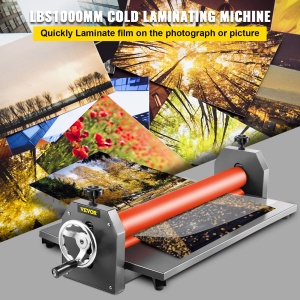 Laminator manual VEVOR 1000 mm Kaltlaminator cu structura metalica si role din cauciuc - Img 2