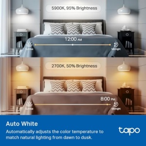 Lampa Alexa Tapo TP-Link L535E E27, certificata mata, 1055 lumeni, bec Wi-Fi inteligent reglabil multicolor, compatibil cu Alexa, Siri sau Google Assistant, programare si cronometru - Img 10