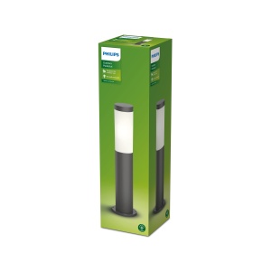 Lampa cu piedestal LED de exterior PHILIPS Utrecht, exterioara, antracit, 60W, clasa de protectie IP44, bec inlocuibil