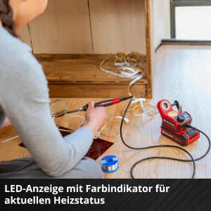 Lampa de lipit Einhell TE-SI 18480 Li E Solo 18V temperatura reglabila 200-480degC LCD - Img 9