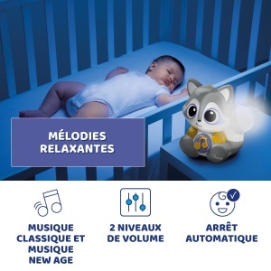 Lampa de veghe Chicco 3-in-1 cu lumini si sunete mod portabil si pentru noptiera gri 0 luni - Img 4