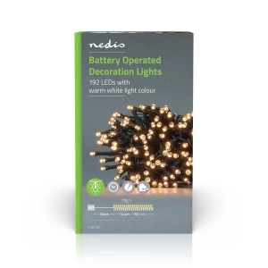Lampa Decorativa Nedis Lichterkette 192 LED-uri, 14.4 m, Alb Cald, 7 Efecte - Img 8
