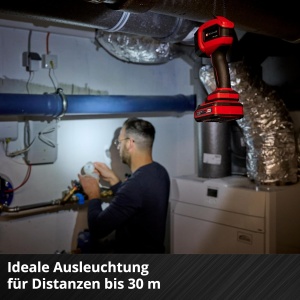 Lampa fara fir Einhell TC-CL 18/350 Li-Solo Power X-Change (18 V, 350 lm, 7000 K, distanta fascicul de 30 m, cap de lumina pivotant, lumina LED de inalta calitate, fara baterie) - Img 6