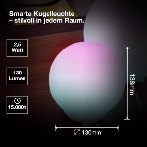 Lampa inteligenta Osram SMART WIFI, 4W, RGB, dimmabila, negru - Img 3