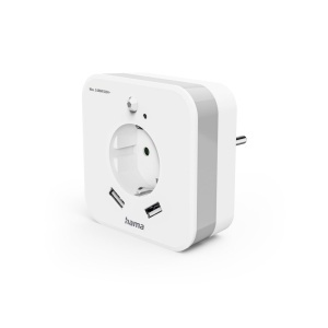 Lampa LED cu senzor de miscare Hama, 2x USB A, 3000K, 0.3W - Img 2