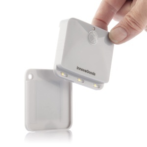 Lampa LED cu senzor de miscare InnovaGoods, portabila, 3x40 lm, gri - Img 4