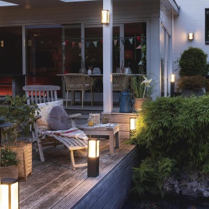Lampa LED de exterior Philips Hue Impress, dimabila, 16 milioane culori, neagra - Img 4