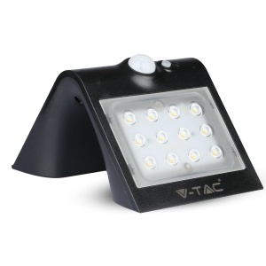 Lampa LED de perete V-TAC VT-767-2, 1,5 W, cu solarpanel, neagra - Img 4
