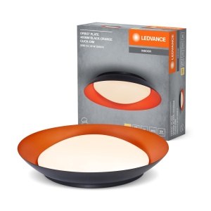 Lampa LED Deckenleuchte LEDVANCE Orbis, 45W, 2200lm, Negru-Portocalie