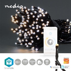 Lampa LED Decorativa Wi-Fi Nedis SmartLife, 20m, Alb Cald si Alb Rece - Img 2
