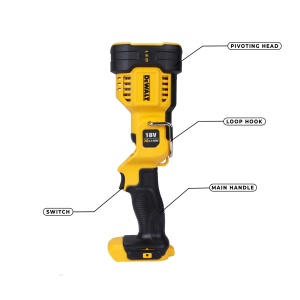 Lampa LED DeWalt DCL043, 1000 Lumen, 18 V, Rotativa - Img 2