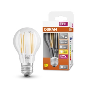 Lampa LED Dimmabila Osram E27, 9W, Lumina Calda 2700K, Forma Clasica