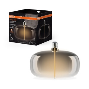 Lampa LED Dimmabila Osram Vintage 1906, E27, 4W, Design Smoke
