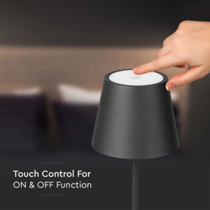 Lampa LED Dimmbara V-TAC VT-7522 Kabelloasa Neagra 4400mAh - Img 3