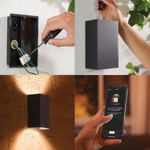 Lampa LED Exterioara Philips Hue Resonate, Dimmabila, 8W, Argintie - Img 3