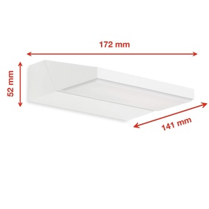 Lampa LED exterioara TELEFUNKEN, 10W, 1100 Lumen, alba, IP44 - Img 5