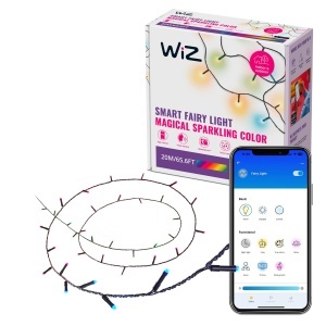 Lampa LED Inteligenta WiZ RGBIC cu 160 LED-uri, 16 Milioane Culori, Control Vocal