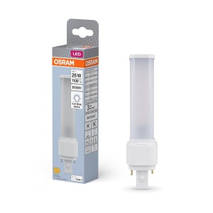 Lampa LED Osram DULUX D 26, 9W, 1100 Lumen, G24D-3, Culoare Alb Rece