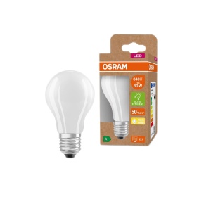 Lampa LED Osram E27, 4W, Lumina calda 3000K, 6 bucati