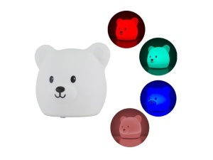 Lampa LED pentru copii BEPER Bar, multicolor, USB reincarcabila, din silicon