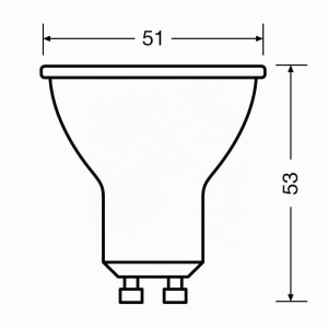 Lampa LED Reflektor OSRAM PAR16 GU10, 2.60 W, Lumina Calda 2700 K - Img 2