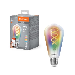 Lampa LED Smart E27 LEDVANCE, 4.8W, 470 Lumen, RGBW, Dimabila