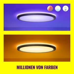 Lampa LED SuperSlim WiZ, 32W, 545mm, 16 milioane de culori, neagra - Img 4