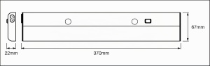 Lampa LED Unterbau LEDVANCE, 370mm, lumina calda, montaj pe suprafata - Img 3