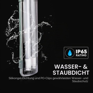 Lampa LED V-TAC 120 CM 36W IP65 cu Chip Samsung, 3400 Lumen, Neutral Alb 4000K - Img 5