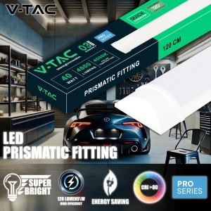 Lampa LED V-TAC 2x 120 CM 40W Neutral Alb 4800 Lumen - Img 2