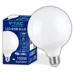 Lampa LED V-TAC Globe E27 22W 2600 Lumen 3000K Alb Cald