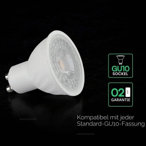 Lampa LED V-TAC GU10, 6W, 445 Lumen, Lumina Neutra 4000K, 3 Buc - Img 10